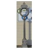 Reproduction Cast Aluminum Street Post Clock.