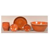 Lot of 19th Century Glazed Redware.
