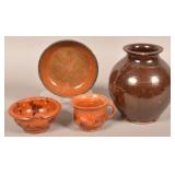 Lot of 19th Century Glazed Redware.