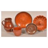 Lot of 19th Century Glazed Redware.