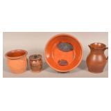 Lot of 19th Century Glazed Redware.