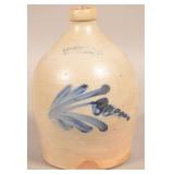 Cowden & Wilcox One Gallon Stoneware Jug.