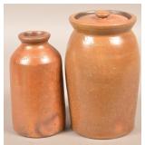 Two H.H. Zigler, Newville, PA Stoneware Storage Ja