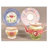 Four Pieces of Various Spatterware China.