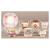 Seven Pieces of Various Lusterware China.