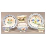Six Pieces of Various Spatterware China.