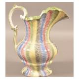 Very Fine 5 Color Rainbow Spatter China Water Pitc