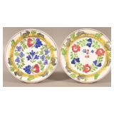 Two Rabbitware Stick Spatter Ironstone China Plate