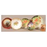 Six Pieces of Bavarian Antique Decorated China.