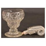 Two Pieces of Early Blown Glass.