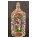 Stiegel Type Enamel Decorated Glass Cologne Bottle