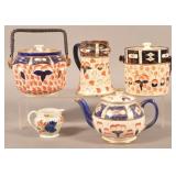 Five Various Pieces of Gaudy Welch China.