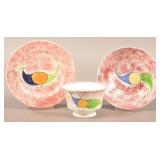 Red Spatter Peafowl Pattern China.