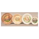 4 Decorated Ironstone China Child