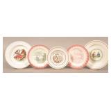 5 Decorated Ironstone China Child