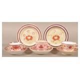 Lot of Antique Pink Lustre China.