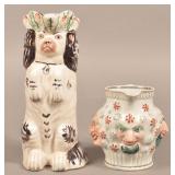 Two Antique China Pitchers.