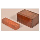 Two 19th Century Slide-Lid Boxes.
