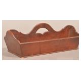 Pennsylvania 19th Century Cherry Utensil Carrier.