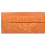 Hand Painted Single Sided Wooden Sign Dated 1884.