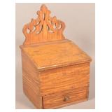 19th Century Grain Painted Softwood Hanging Spice