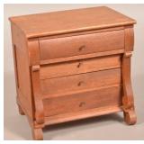 Miniature Empire Mahogany Chest of Drawers.