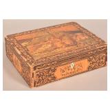 Antique Marquetry Trinket Box.