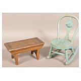 Antique Paint Decorated Child