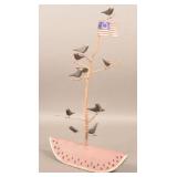 Mary Myers 1992 Carved and Painted Folk Art Bird T