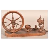 American Early 19th Century Table-top Spinning Whe