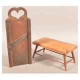 Two Pieces of Antique Woodenware.