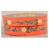 Antique Paint Decorated Oval Bentwood Bride