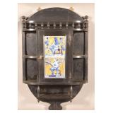 Victorian Wall Cabinet with Musicians Tile Door.