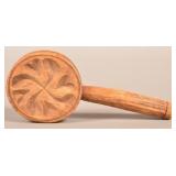 Antique Double-Sided Lollipop Wood Butter Print.