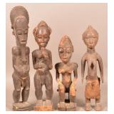Four Antique/Vintage African Wood Tribal Figures.