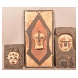 Three Antique/Vintage African Tribal Shields or Pa