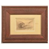 Lloyd Mifflin Mountainscape Watercolor on Wove Pap