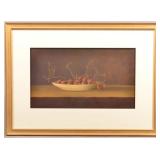 Gary Butson Still Life of Grapes Oil Painting.