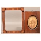 Two Antique Walnut Picture Frames.