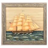 Bill Rank Clipper Ship at Sea Theorem Painting.