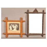 Two 19th Century Tramp Art frames.