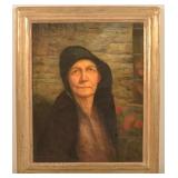 Hermansader Portrait Painting of a Noble Woman.