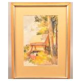 F. Sands Brunner Watercolor Landscape Painting.