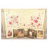 Antique Chinese Silk Hand Embroidered Piano Shawl.