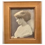 Antique Art-Relievo Embossed Photograph Print.