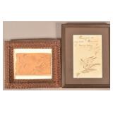 Two 19th Century Calligraphy Drawings.