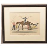 Currier & Ives "As Kind as a Kitten" Color Lithogr