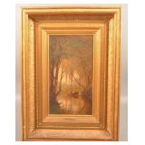 James M. Hart Oil Hudson River Landscape Painting.