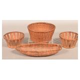 Four Various Antique Baskets.