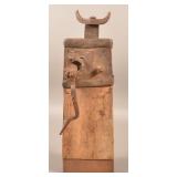 Iron and Wood Conestoga Wagon Jack, Dated 1817.